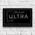Michelob Ultra Metal Sign Custom Superior Light 1