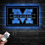 Michigan Wolverines Metal Sign Block M 1
