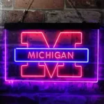 Michigan Wolverines Neon Sign University M Sign 1