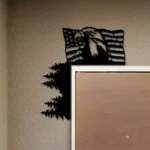 Military Patriotic Metal Sign American Flag Eagle 4th Of July 1