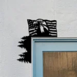 Military Patriotic Metal Sign American Flag Eagle 4th Of July 1