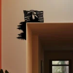 Military Patriotic Metal Sign American Flag Eagle 4th Of July 1