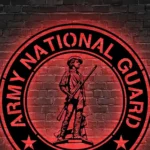 Military Patriotic Metal Sign Army National Guard 1