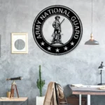 Military Patriotic Metal Sign Army National Guard 1