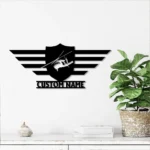 Military Patriotic Metal Sign Custom Airplane 1