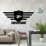 Military Patriotic Metal Sign Custom Airplane 1