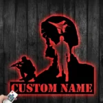 Military Patriotic Metal Sign Custom Army Soldiers 1