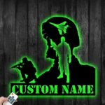 Military Patriotic Metal Sign Custom Army Soldiers 1