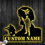 Military Patriotic Metal Sign Custom Army Soldiers 1