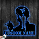 Military Patriotic Metal Sign Custom Army Soldiers 1