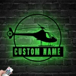 Military Patriotic Metal Sign Custom Helicopter Airplane 1