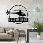 Military Patriotic Metal Sign Custom Helicopter Airplane 1
