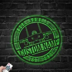 Military Patriotic Metal Sign Custom Jet Plane 1