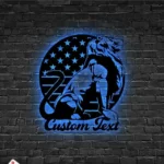 Military Patriotic Metal Sign Custom Lion 1