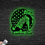 Military Patriotic Metal Sign Custom Lion 1