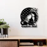 Military Patriotic Metal Sign Custom Lion 1