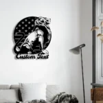 Military Patriotic Metal Sign Custom Lion 1
