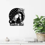 Military Patriotic Metal Sign Custom Lion 1