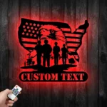 Military Patriotic Metal Sign Custom Patriotic Us Military 1