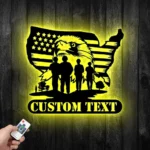 Military Patriotic Metal Sign Custom Patriotic Us Military 1