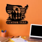 Military Patriotic Metal Sign Custom Patriotic Us Military 1