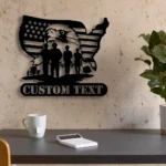 Military Patriotic Metal Sign Custom Patriotic Us Military 1