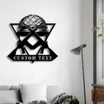 Military Patriotic Metal Sign Custom Soldier Helmet Crossing Assault Rifles 1