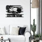 Military Patriotic Metal Sign Custom Us Asphalt Paver Truck 1