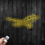 Military Patriotic Metal Sign Personalized Pilot Name 1