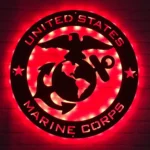 Military Patriotic Metal Sign United State Marine Corps 1