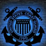 Military Patriotic Metal Sign United States Coast Guard 1790 1