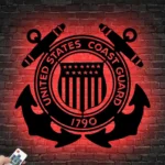 Military Patriotic Metal Sign United States Coast Guard 1790 1