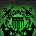 Military Patriotic Metal Sign United States Coast Guard 1790 1
