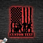 Military Patriotic Metal Sign Us Fighter Military 1