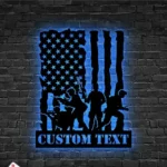 Military Patriotic Metal Sign Us Fighter Military 1