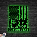 Military Patriotic Metal Sign Us Fighter Military 1