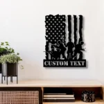 Military Patriotic Metal Sign Us Fighter Military 1