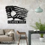 Military Patriotic Metal Sign Us Pennant Pigeon 1