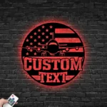 Military Patriotic Metal Sign Us Plane 1