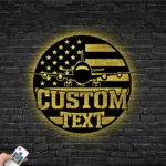 Military Patriotic Metal Sign Us Plane 1