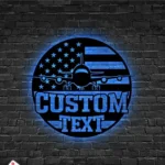 Military Patriotic Metal Sign Us Plane 1