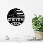 Military Patriotic Metal Sign Us Plane 1