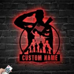 Military Patriotic Metal Sign Us Serviceman Military 1