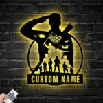 Military Patriotic Metal Sign Us Serviceman Military 1