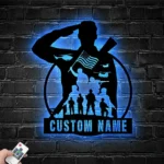 Military Patriotic Metal Sign Us Serviceman Military 1