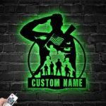 Military Patriotic Metal Sign Us Serviceman Military 1