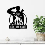 Military Patriotic Metal Sign Us Serviceman Military 1