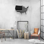 Military Patriotic Metal Sign Usa Flag 1