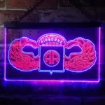 Military Patriotic Neon Sign Us Army 82nd Airborne Division Wings 1