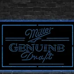 Miller Genuine Draft Metal Sign Logo 1